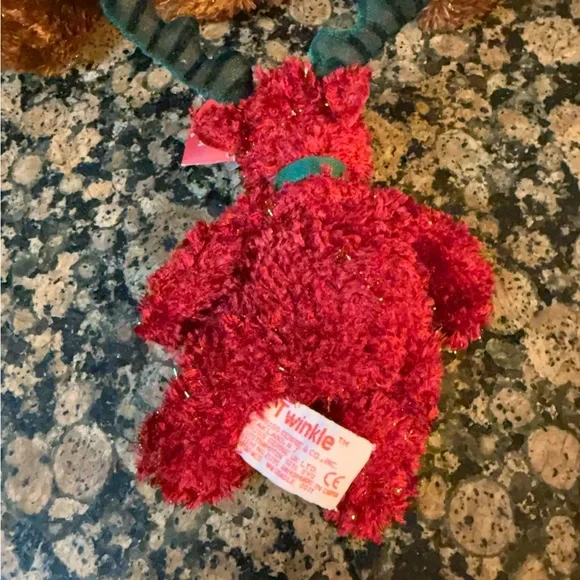 Hallmark Comet Reindeer and Russ little reindeerPlush Set - Brown and Red - Picture 2 of 4